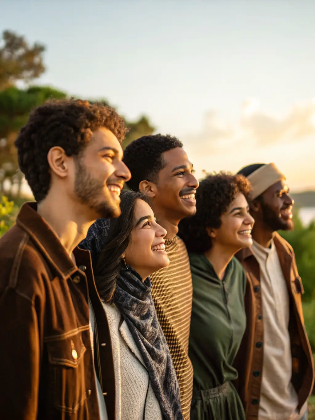A diverse group of people standing in front of a Nova Stay Homes property, representing the community and inclusivity of the company.